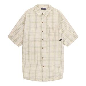 Patagonia Mens Short-Sleeved Hemp Shirt Size M- Vintage